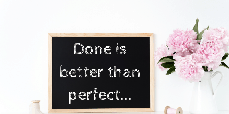Perfection doesn't exist