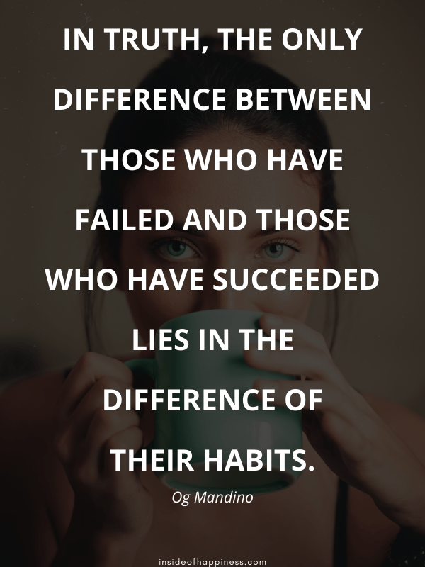 Og Mandino Quotes Difference of Success
