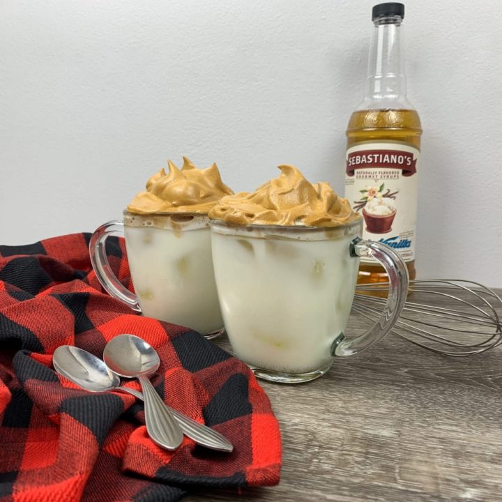 Image for French Vanilla Dalgona Iced Coffee Recipe