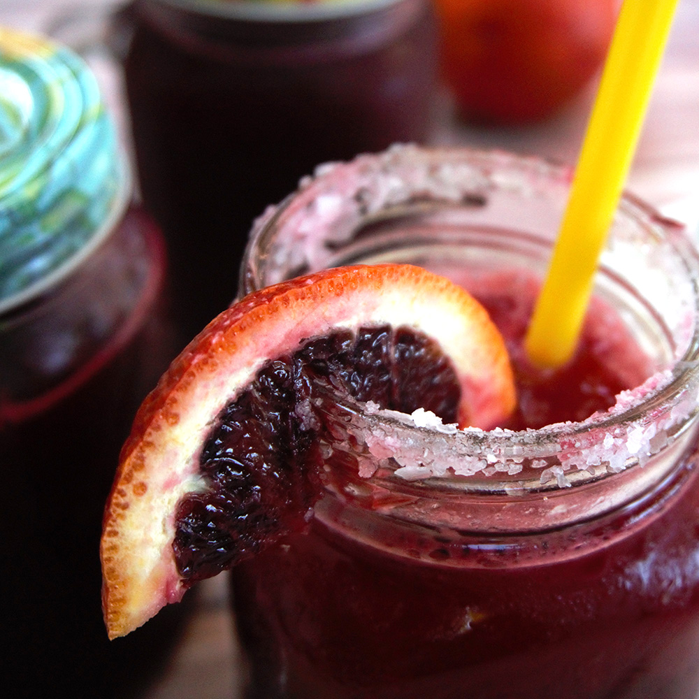 Image for "Beet" the Heat: Beet Juice, Blood Orange, and Lime Slushy Virgin Margarita