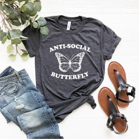 Image for Anti-social Butterfly Tshirt