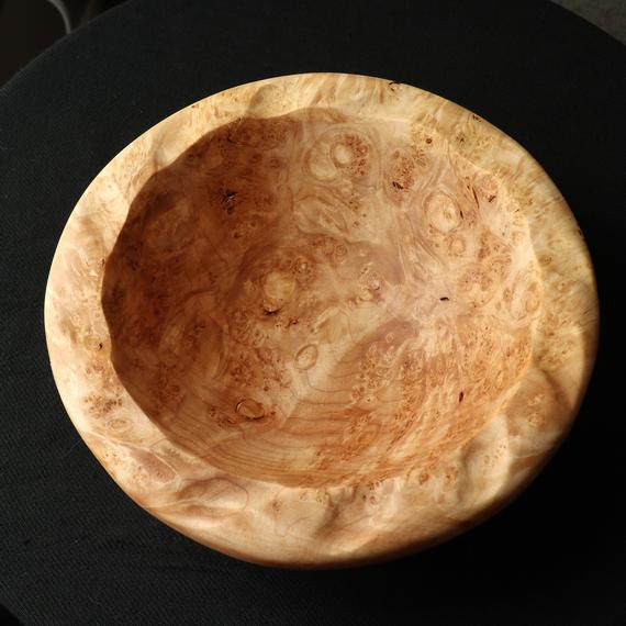 Image for Bowl in Maple Burl Hand Carved
