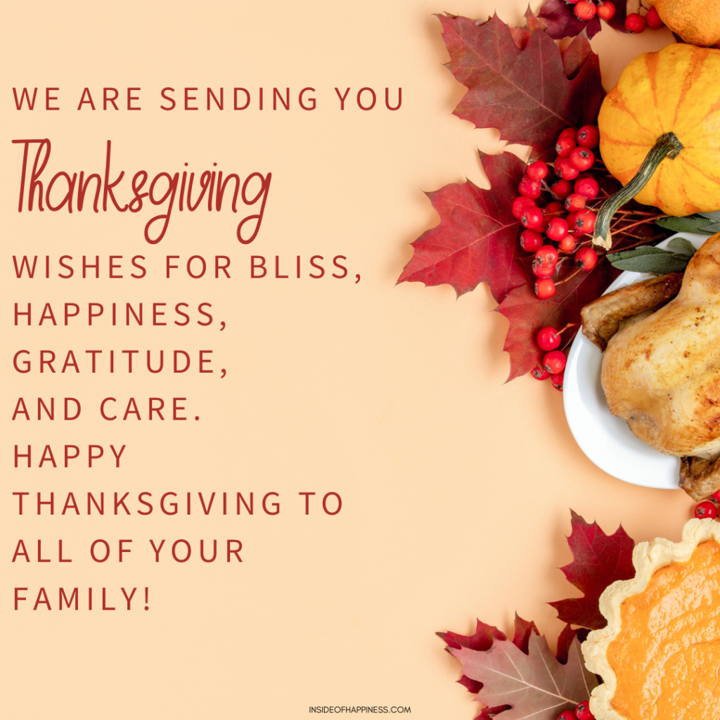 Thanksgiving Greeting Card With Warm Wishes At Thanksgiving 25302 