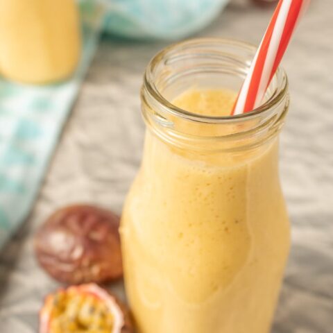 Image for Mango Passion Fruit Smoothie - An Easy & Delicious Tropical Smoothie