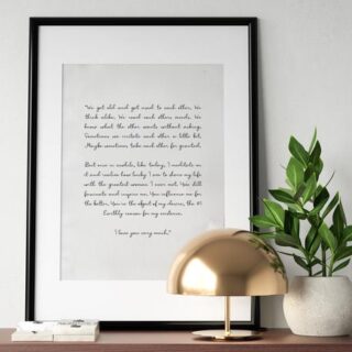 Image for Johnny Cash Love Letter to June Carter in Cursive on Paper | Etsy