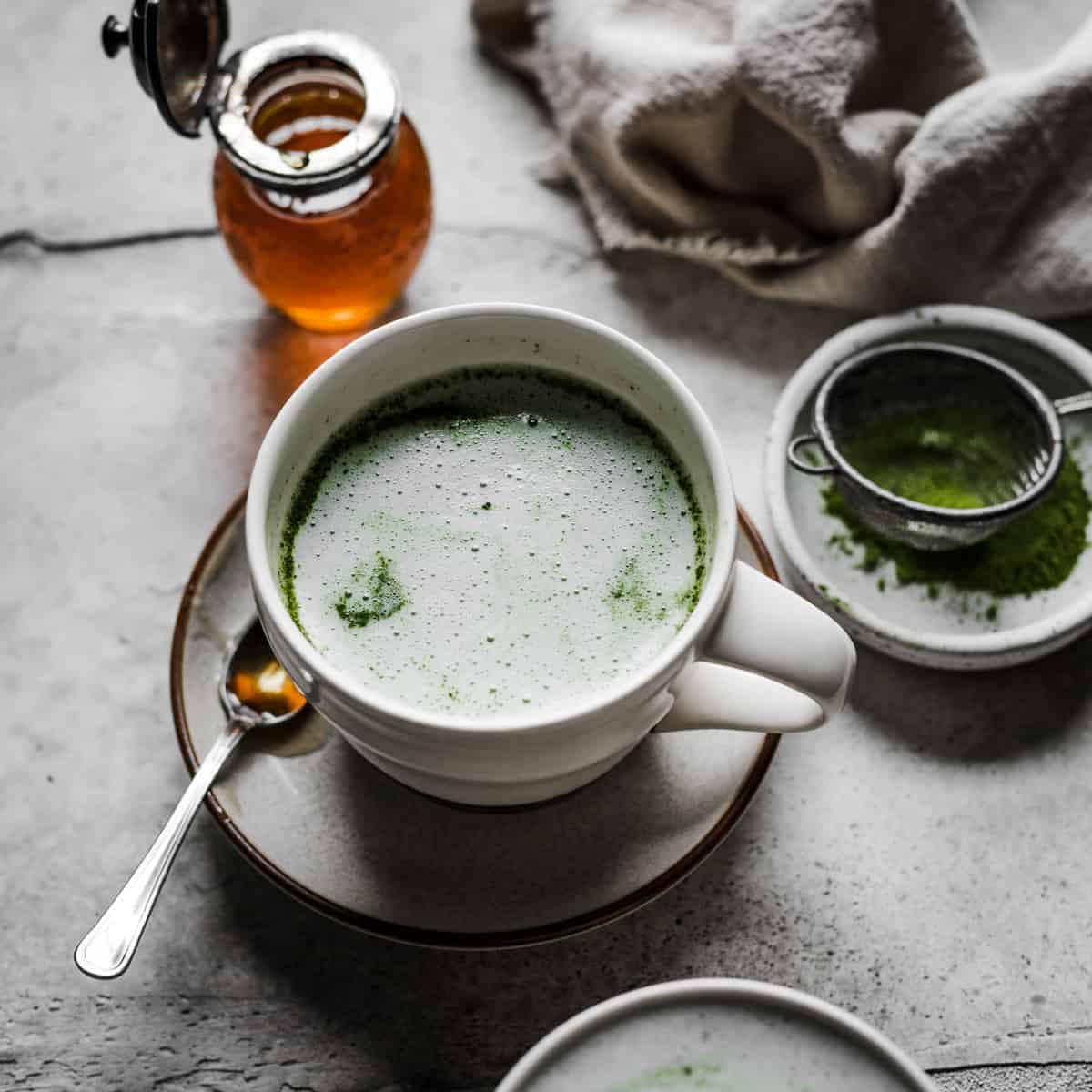 Image for Healthy Matcha Collagen Latte - Sweet and comforting matcha recipe