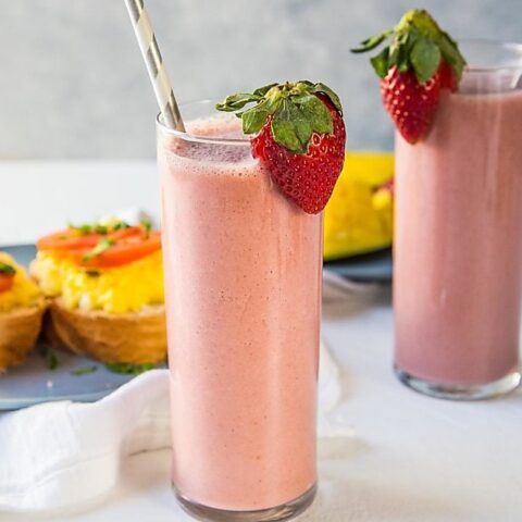 Image for Green Tea Almond Strawberry Smoothie (Sencha Strawberry Smoothie)