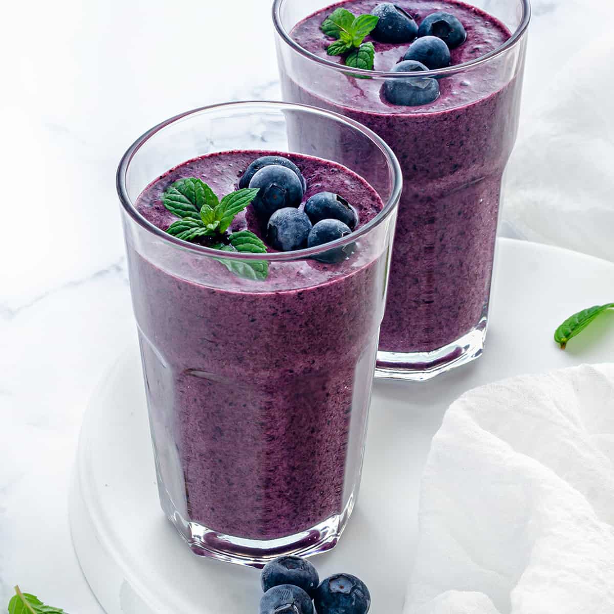 Image for Blueberry Smoothie Recipe (Healthy, Without Banana )
