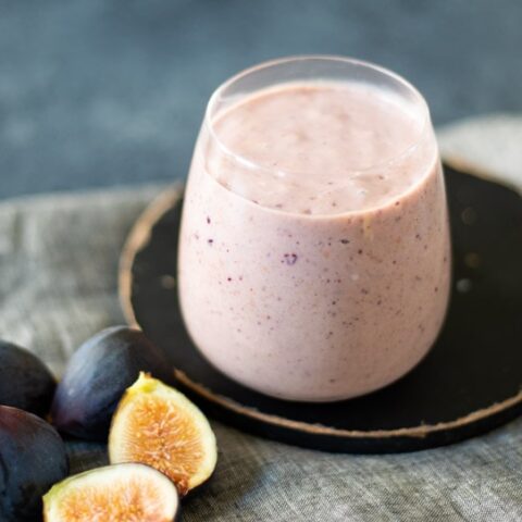 Image for Fresh Fig Smoothie with Dates & Almond Butter