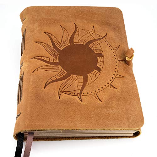 Image for Sun & Moon Leather Bound Writing Journal | Amazon