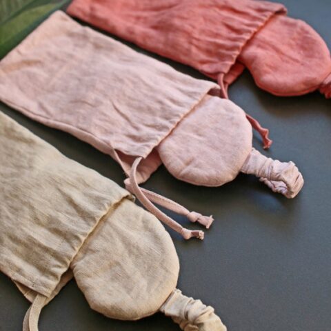 Image for Linen Eye Mask Pouch. Balticbloom | Etsy