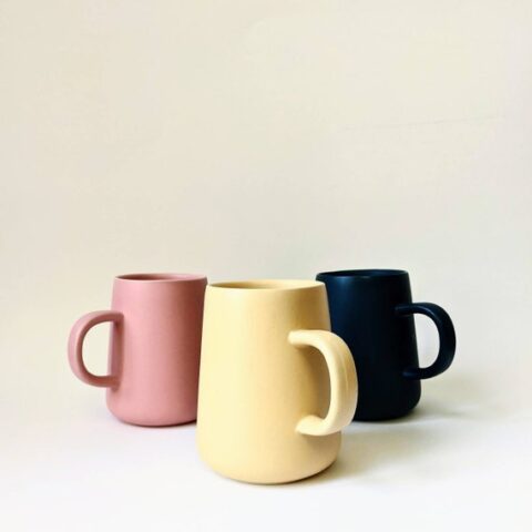 Image for Tall Nordic / Scandinavian-Style Minimalist Ceramic Mugs 14 Fl | Etsy