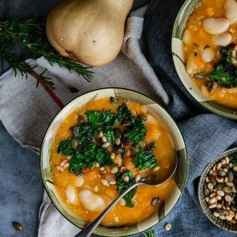 Image for Soothing Butternut Squash and White Bean Soup