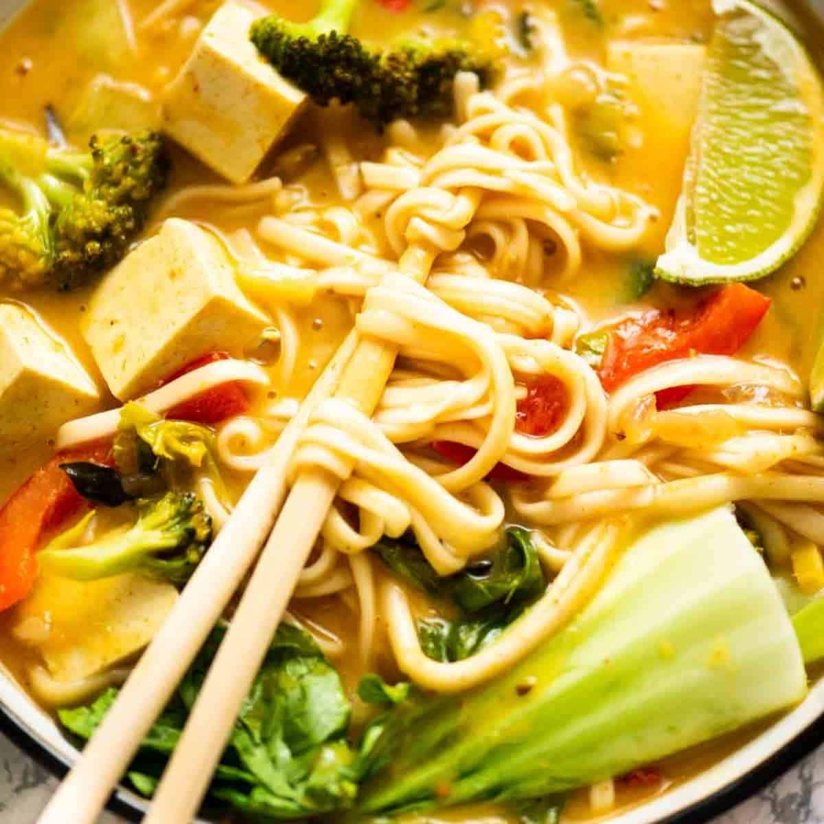 Image for Vegan Thai Noodle Soup | Tofu Noodle Soup