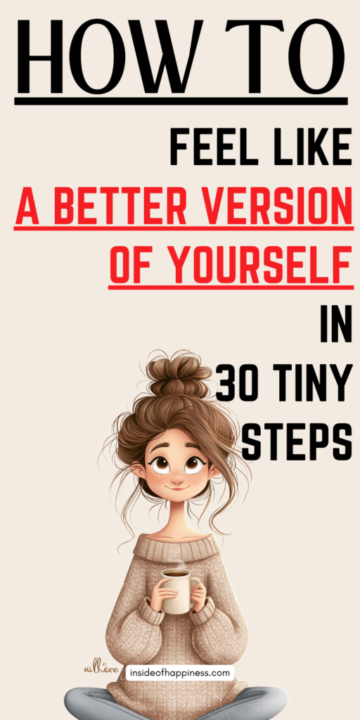 pin image with text how to feel like a better version of yourself monthly challenge