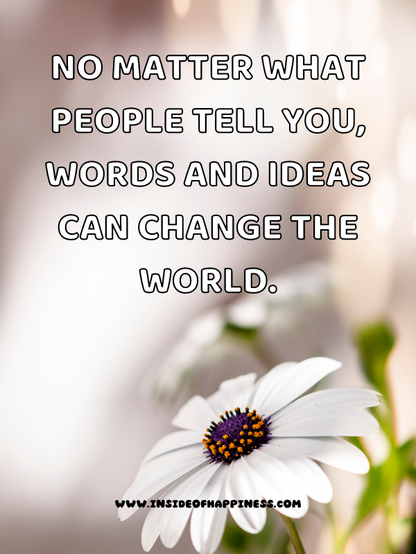 5 words can change the world quote