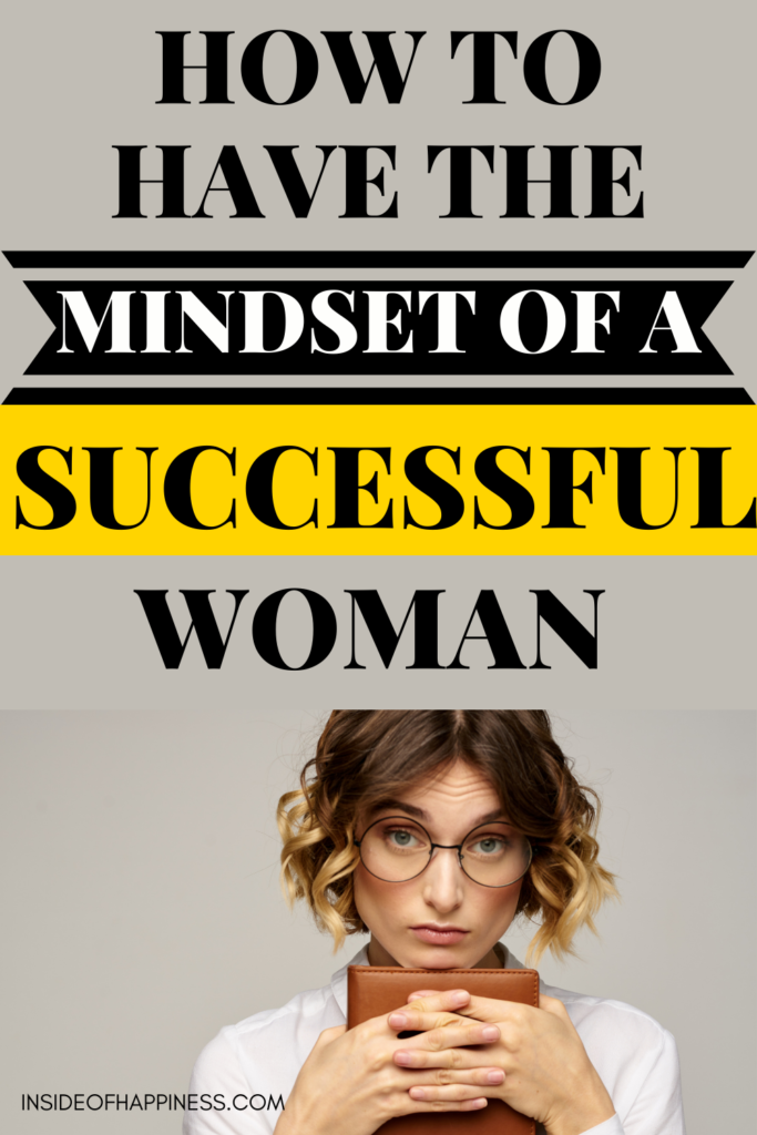 how to have the mindset of a successful woman pin image