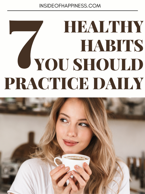 healthy habits you should practice daily pin image