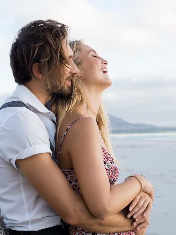 couple in love together hugging