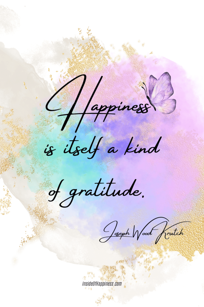 happiness and thankfulness quote