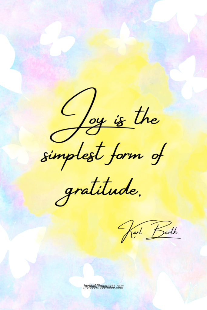 joy and gratitude inspirational quote