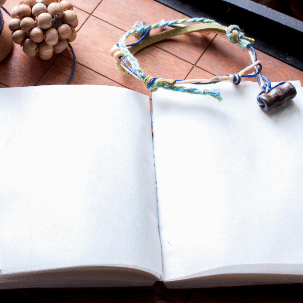 opened journal waiting for first entry on the 21-day journal challenge