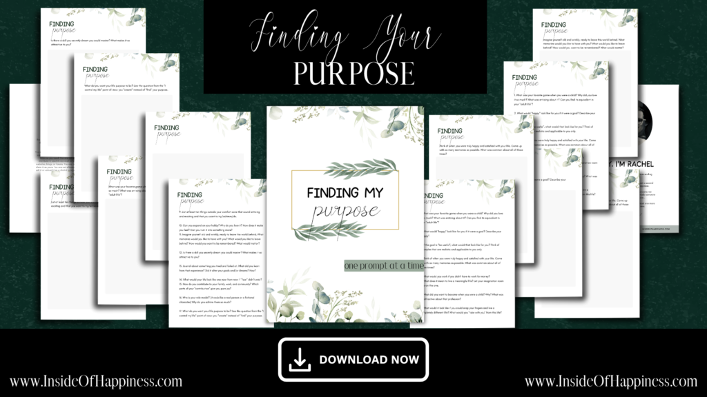 all pages of workbook on finding life purpose optin