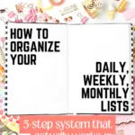 160 Useful Lists To Make To Organize Your Life - Inside Of Happiness