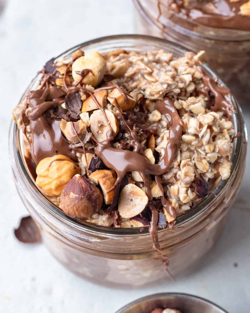nutella overnight oats