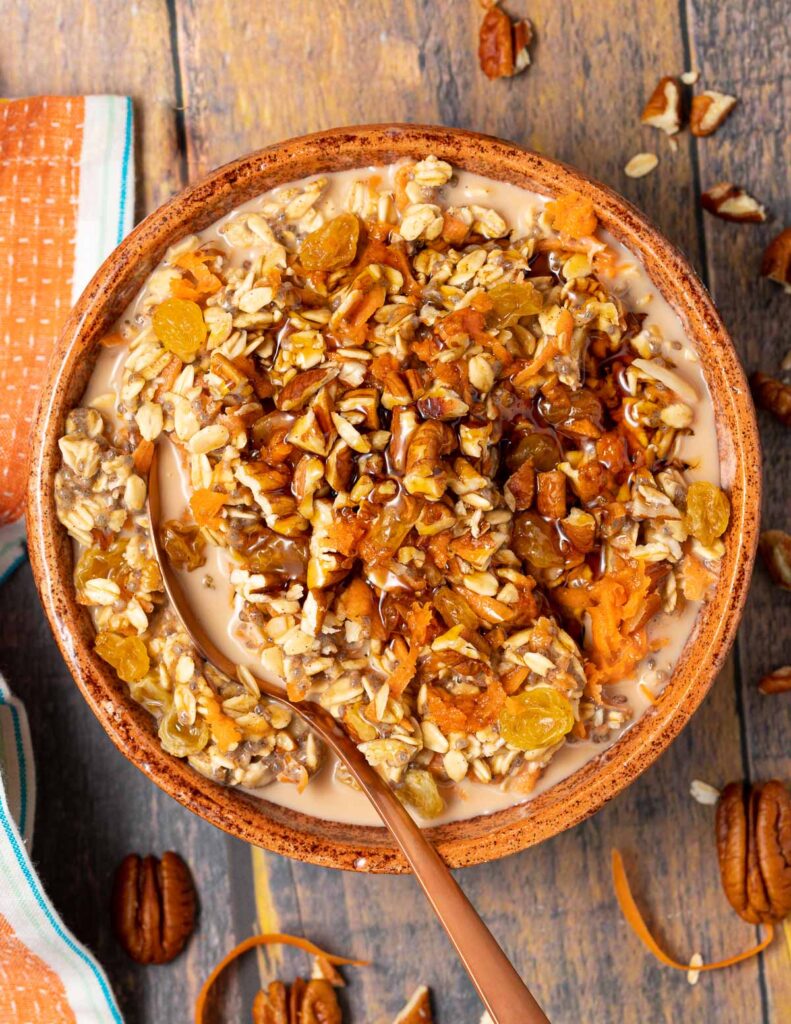 carrot cake overnight oats