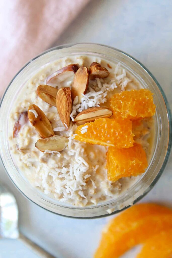 orange overnight oats