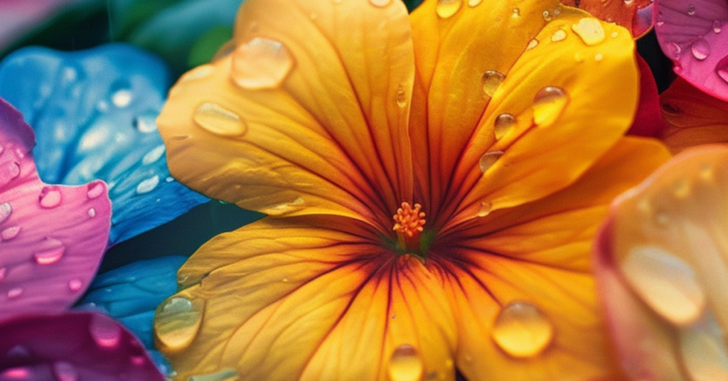close up image of a summer flower that can be used for summer phone wallpaper design