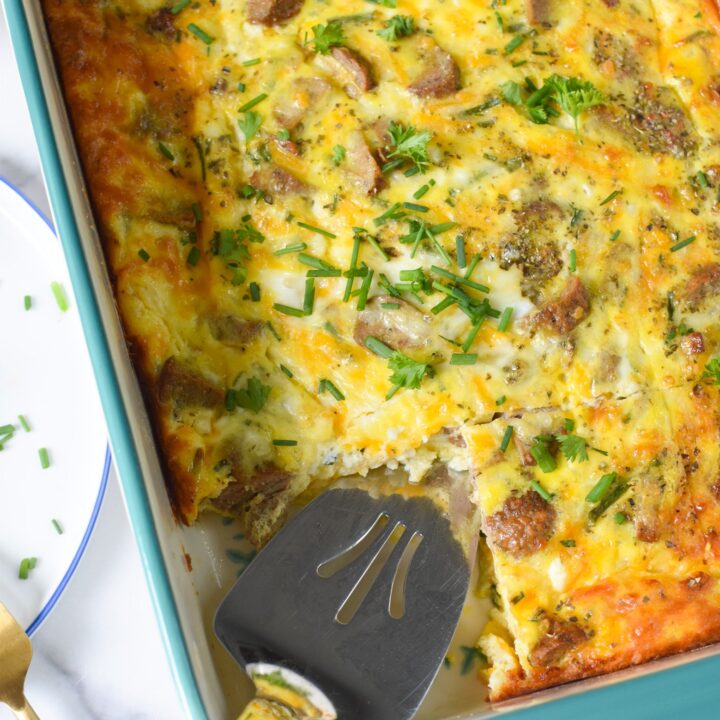 Image for Cheese and Sausage Baked Eggs