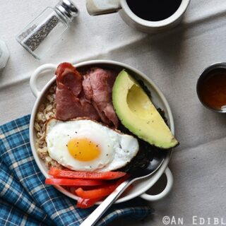 Image for Savory Oatmeal Breakfast Bowl with Egg