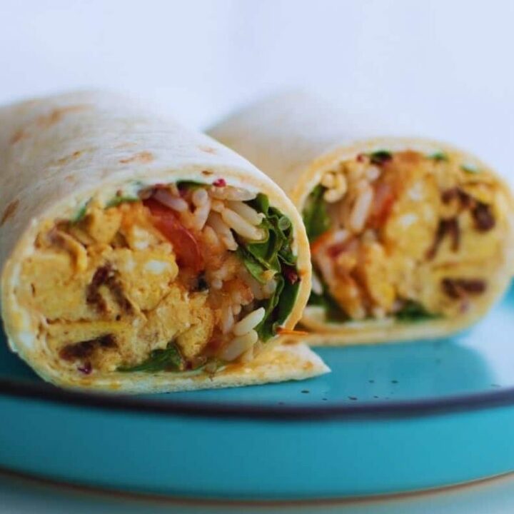 Image for Egg & Chorizo Breakfast Burritos w/ Spicy Pineapple Salsa