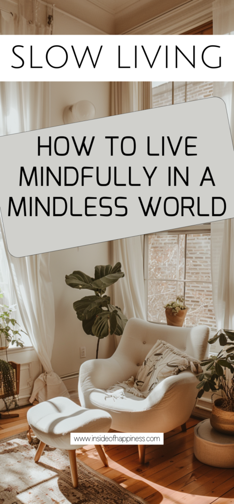 how to live mindfully in a mindless world
