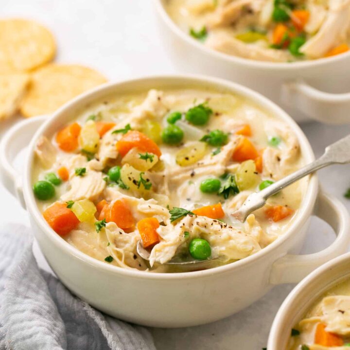 Image for Healthy Chicken Pot Pie Soup (One Pot + Dairy Free)