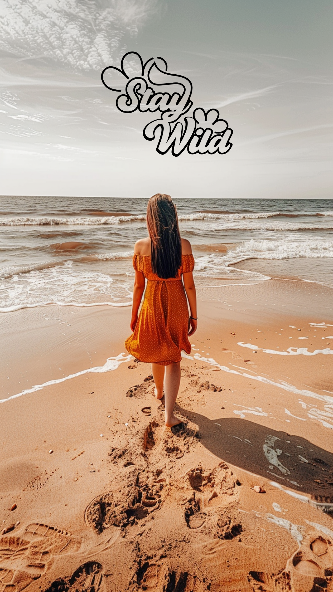 stay wild phone wallpaper design