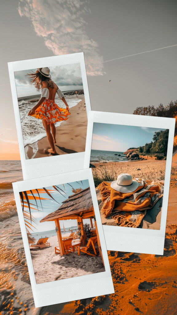 summer aesthetic photo collage