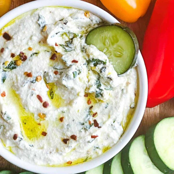 Image for Creamy Whipped Ricotta Dip with Garlic and Herbs