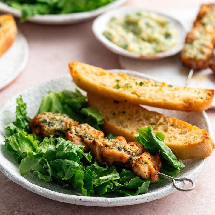 Image for Garlic Parmesan Chicken Skewers - Air Fryer, Oven, or Grill!