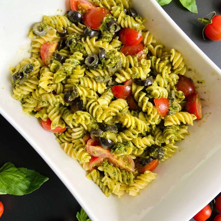 Image for Easy Vegan Pesto Pasta Salad