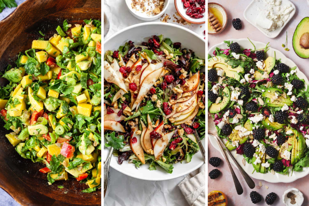summer salad with fruit