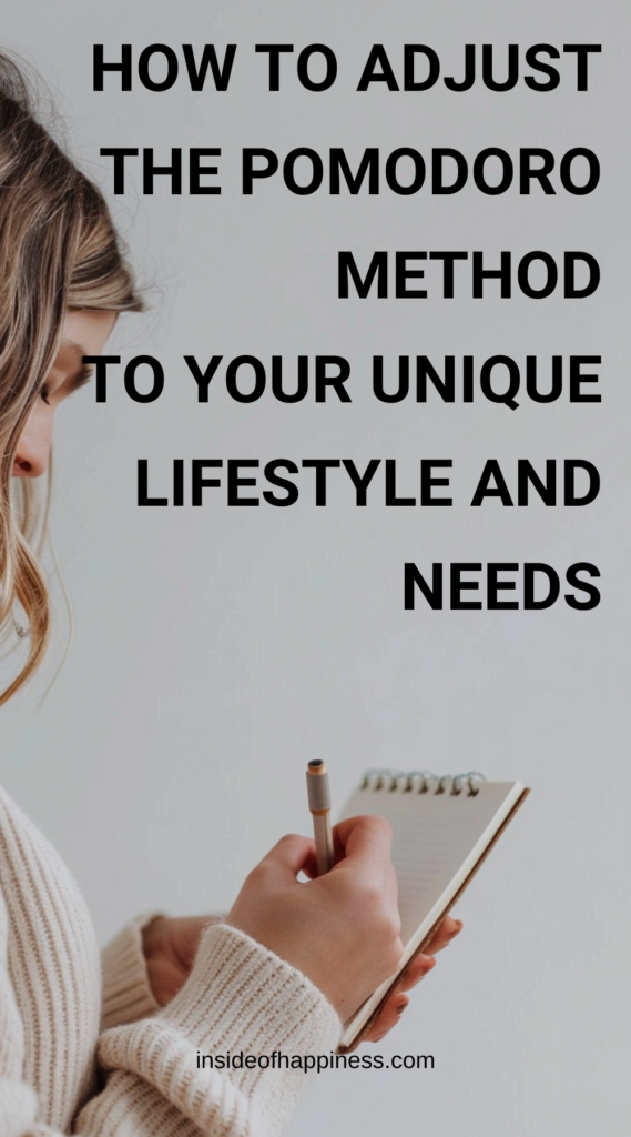 how to adjust the pomodoro method for productivity