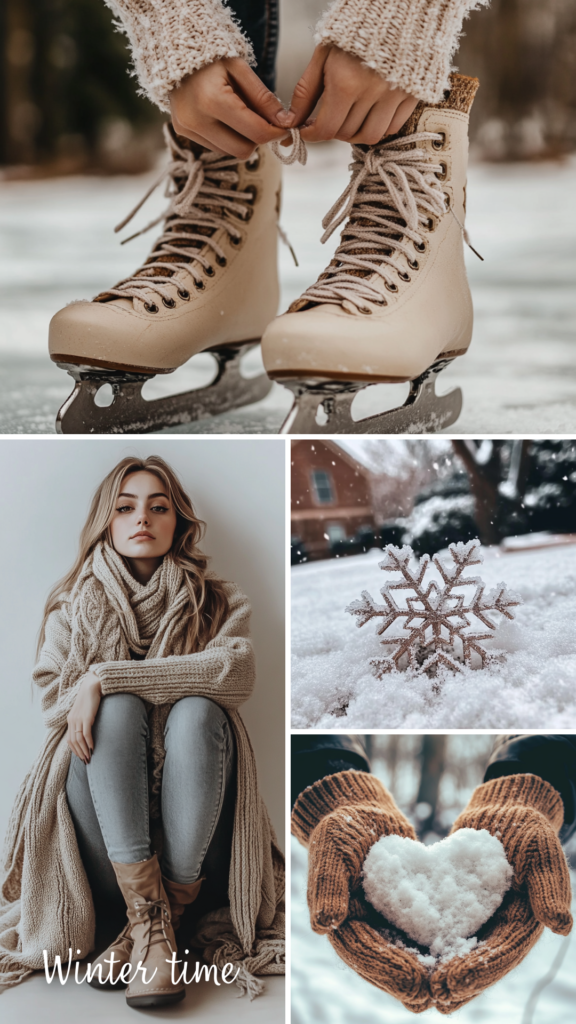 winter iphone wallpaper collage