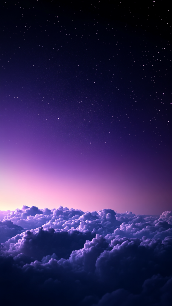 purple sky phone wallpaper