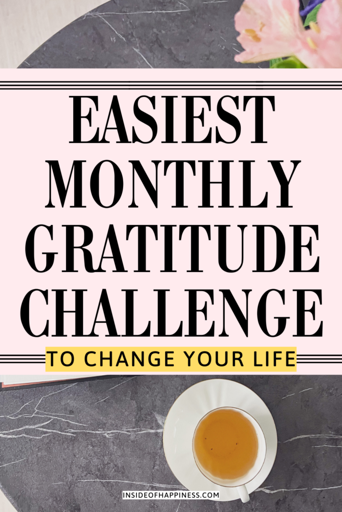 monthly gratitude challenge