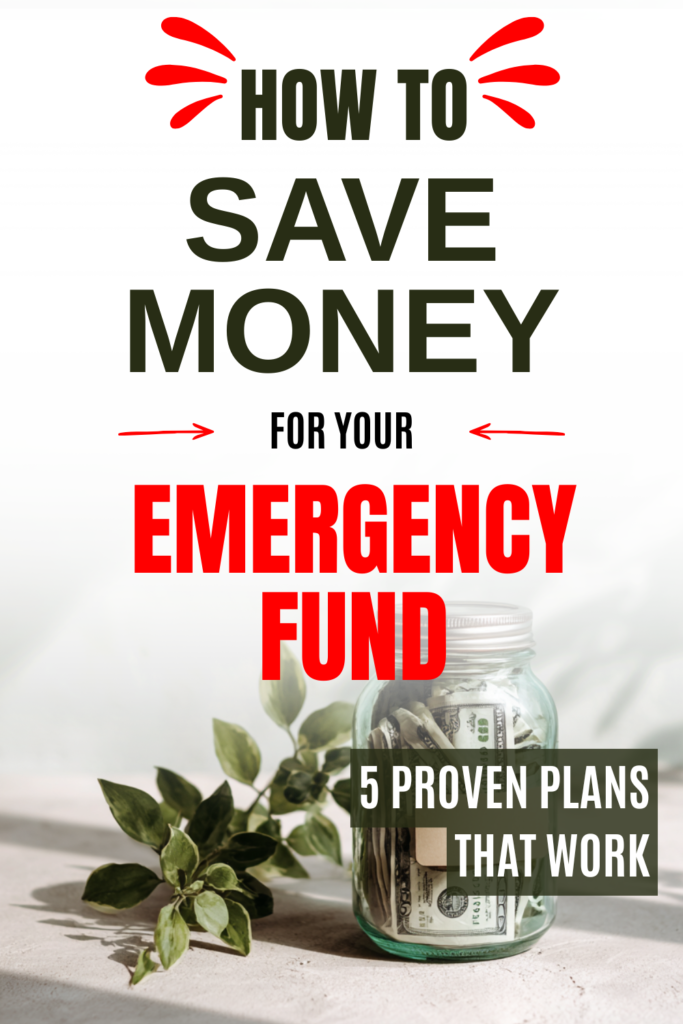 how to save money for emergency fund