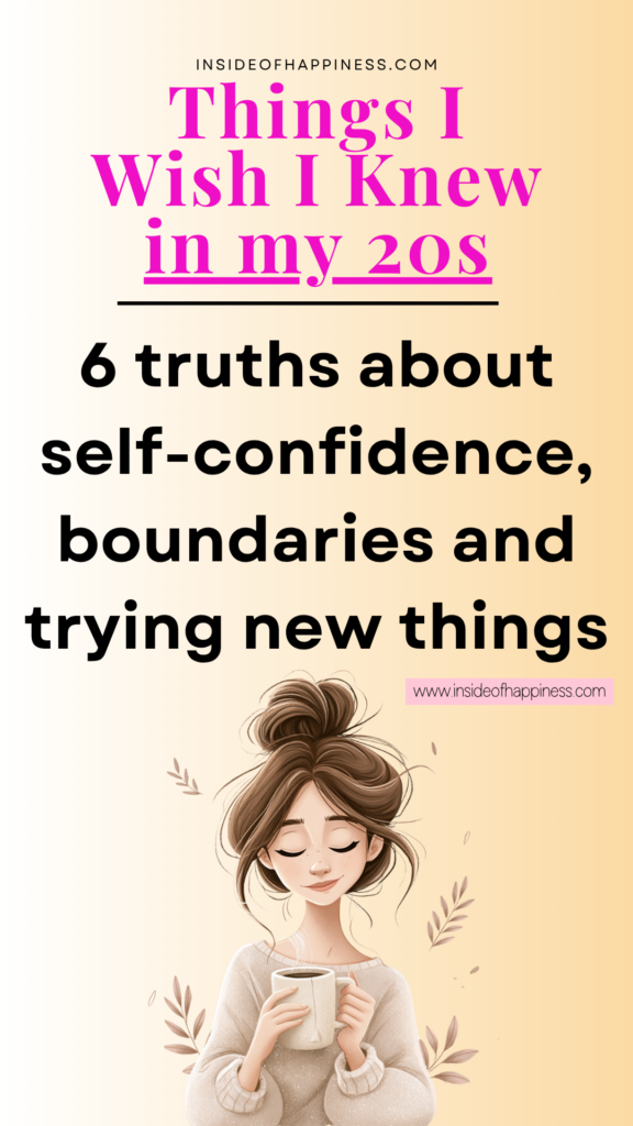 pin image with text things i wish i knew in my 20s
