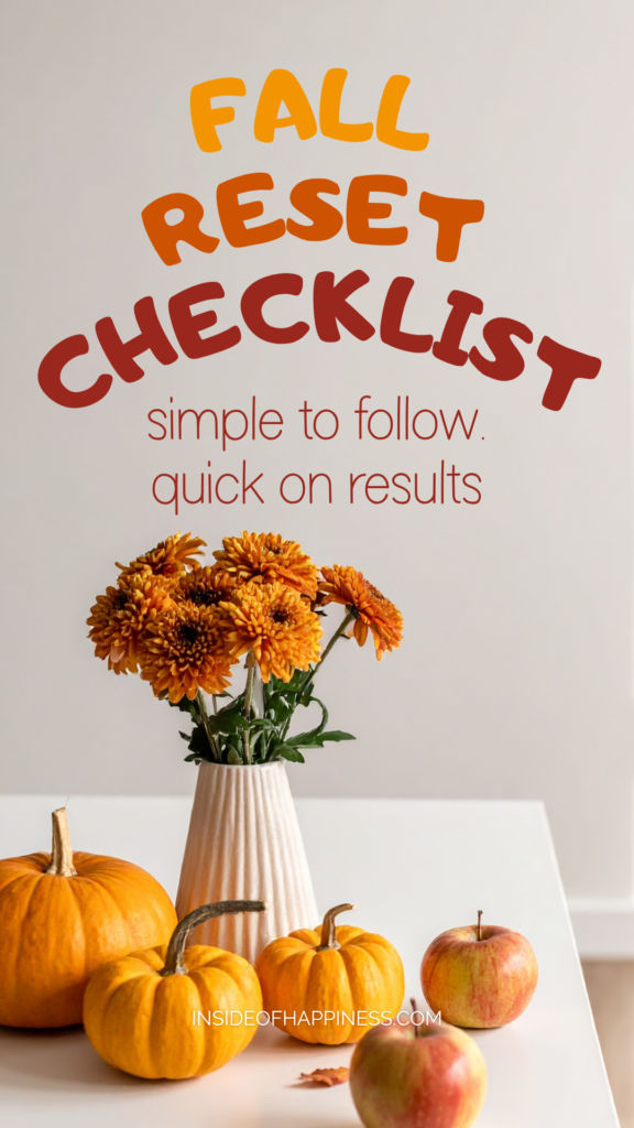 fall reset checklist